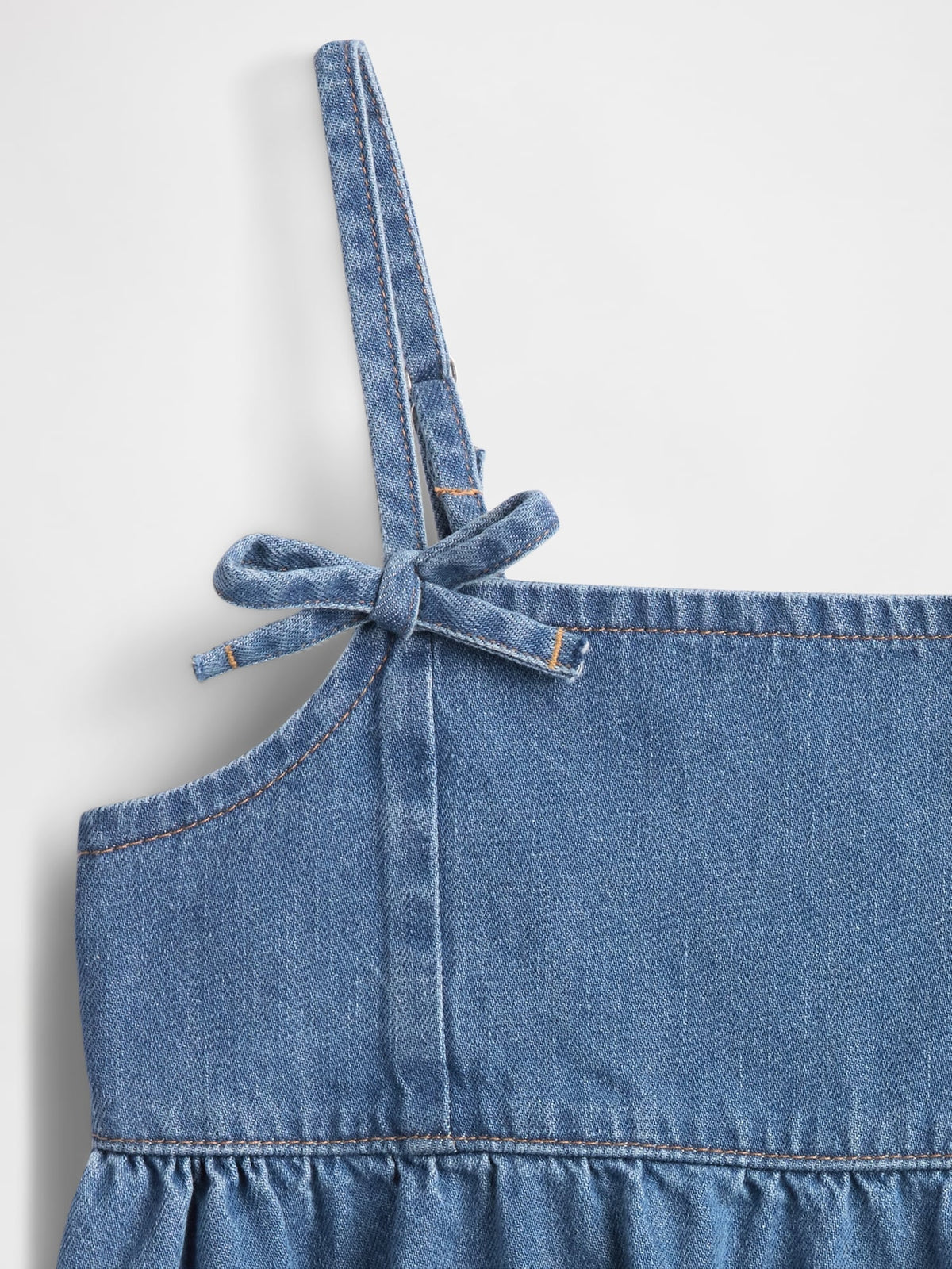 Mavi Denim Askılı Peplum Bluz