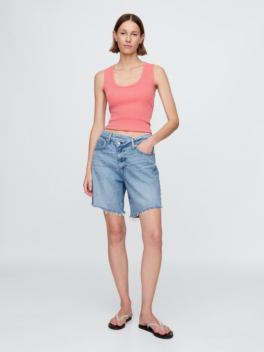 Mavi 8 Mid Rise '90s Loose Denim Bermuda Şort