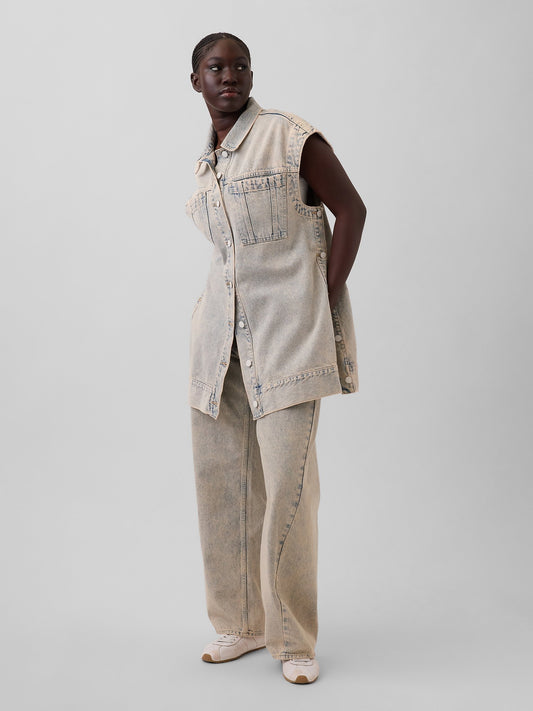 Açık Mavi Gap × Hfr Low Rise Baggy Barrel Jean Pantolon By Nicole Benefield Portfolio