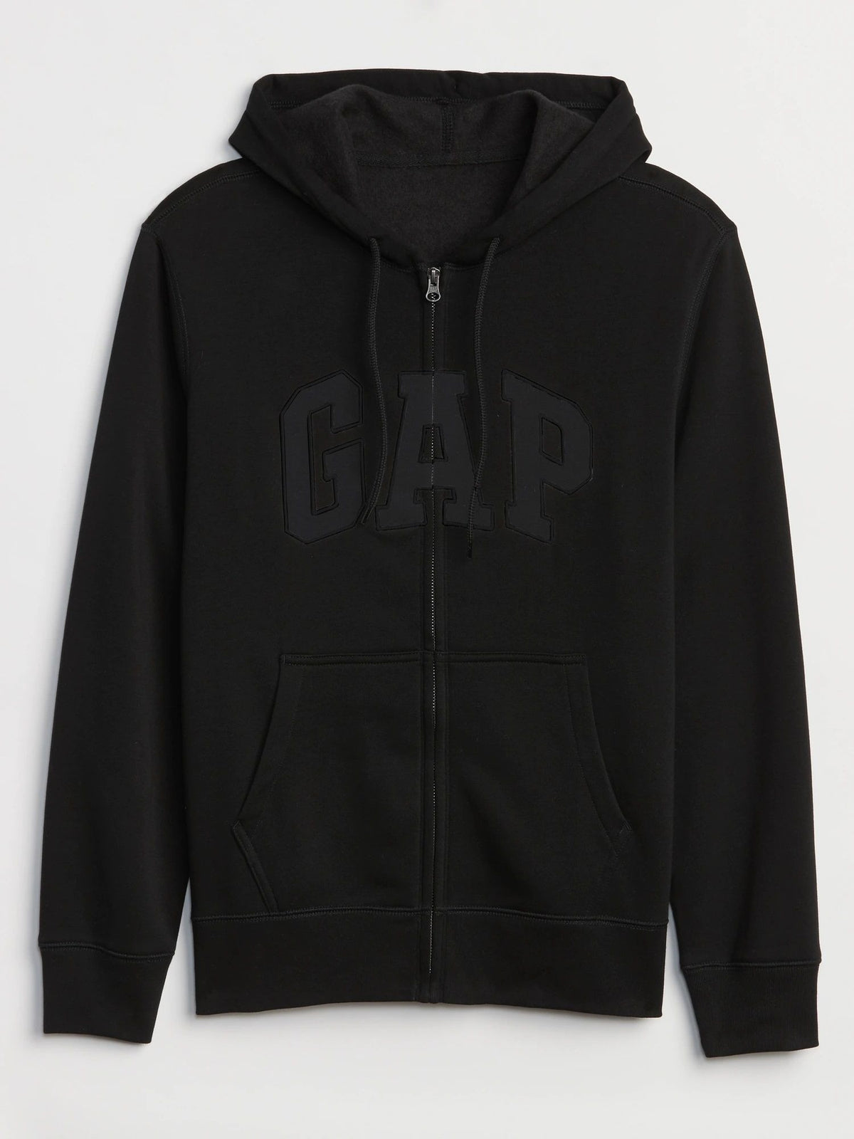 Siyah Gap Logo Kapüşonlu Fleece Sweatshirt