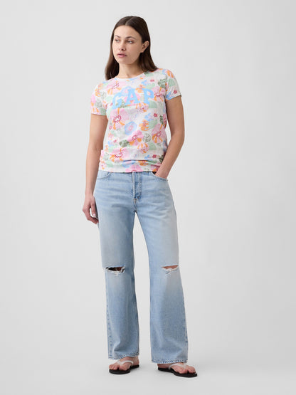 Çok Renkli Gap Logo T-shirt