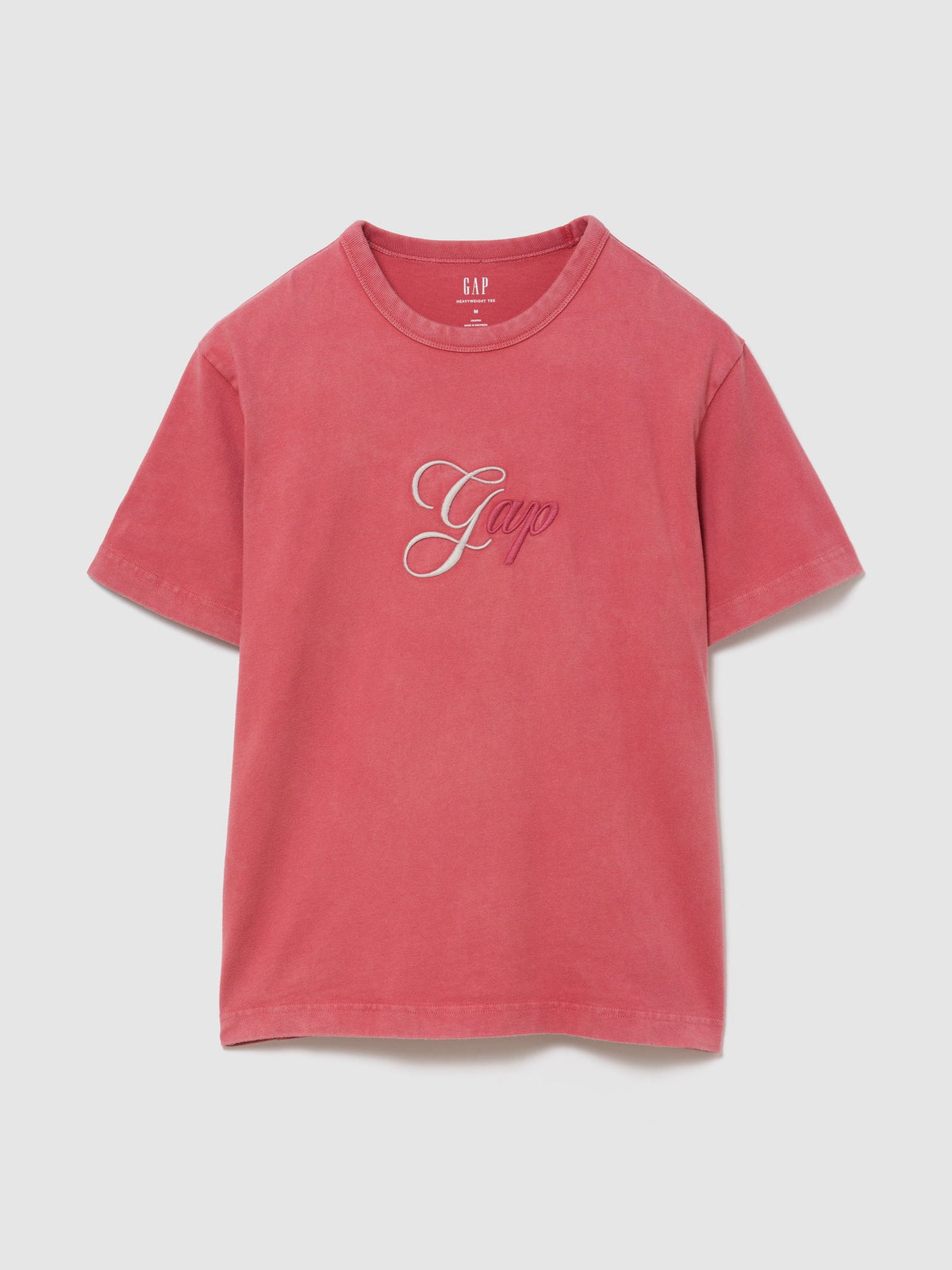 Kırmızı Heavyweight Tonal Gap Logo T-shirt