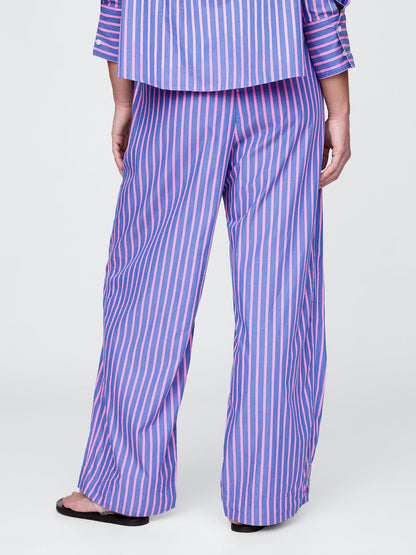 Mavi %100 Organik Pamuk Poplin Easy Wide-leg Pantolon