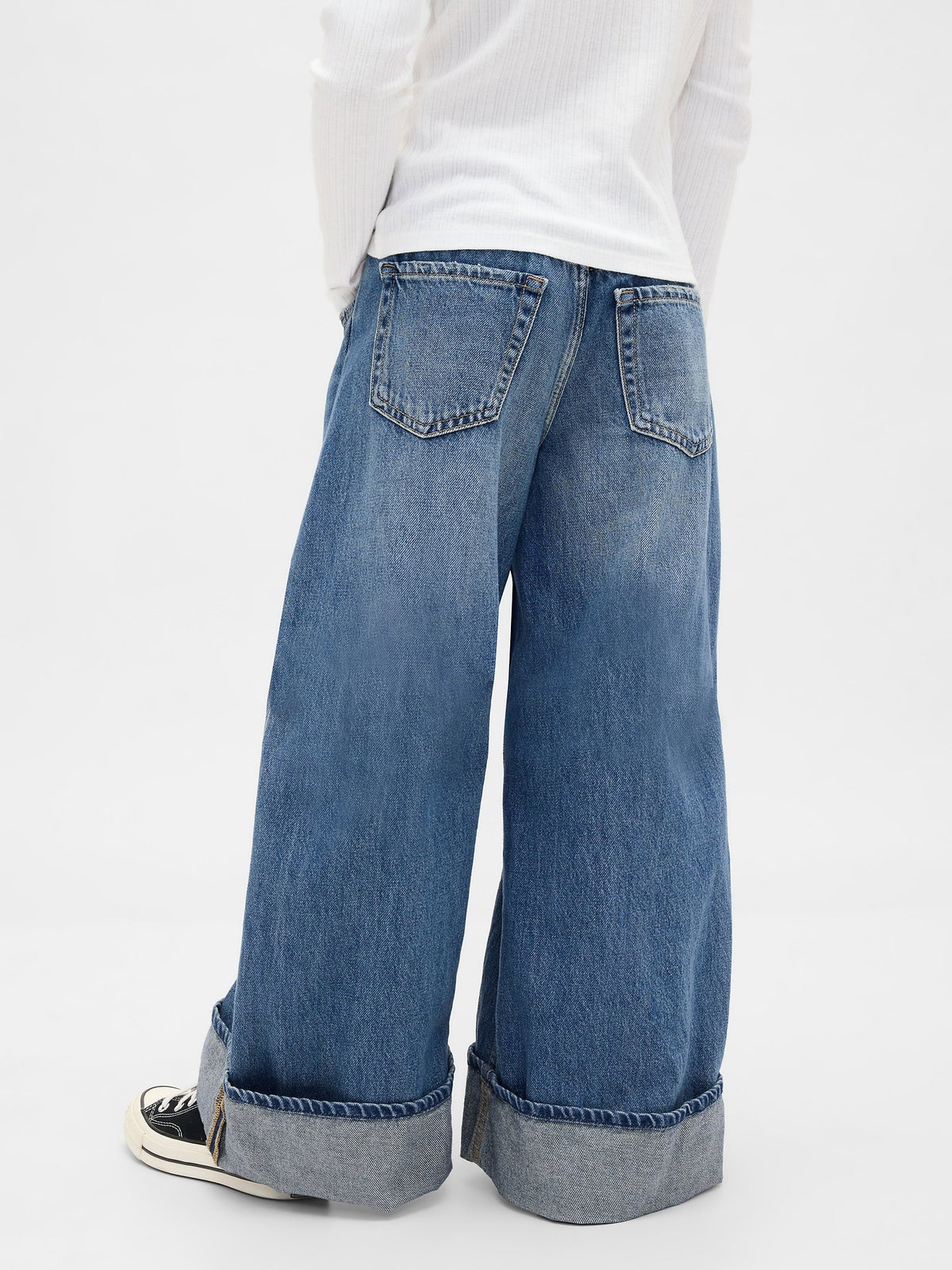 Mavi Low Rise Easy Wide-leg Baggy Jean