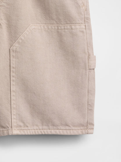 Açık Kahverengi '90s Loose Easy Denim Carpenter Şort