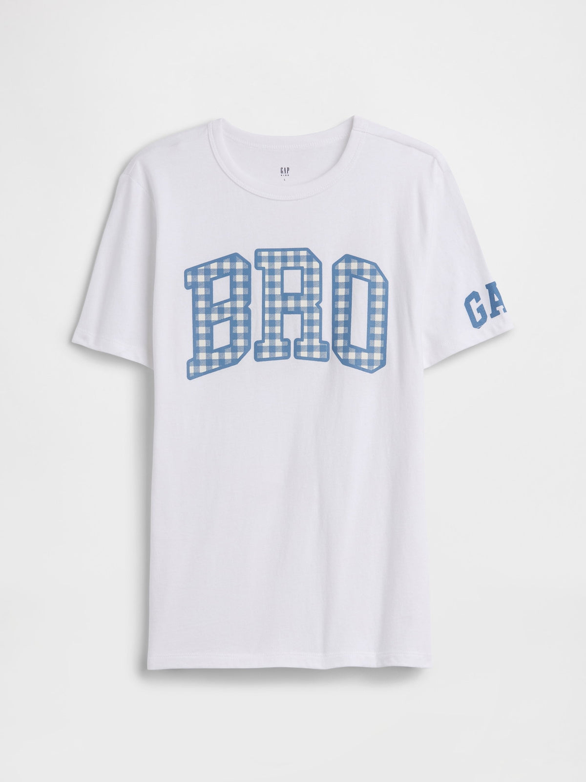 Beyaz Big Bro Grafik Baskılı T-shirt