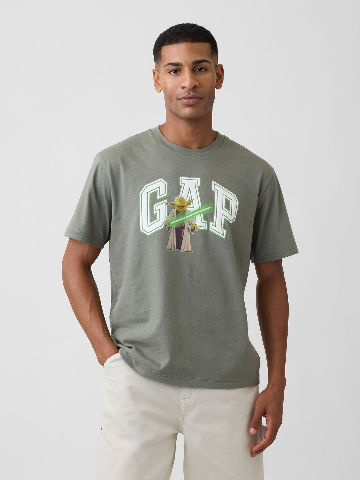Haki Star Wars™ Everyday Soft Relaxed Gap Logo T-shirt