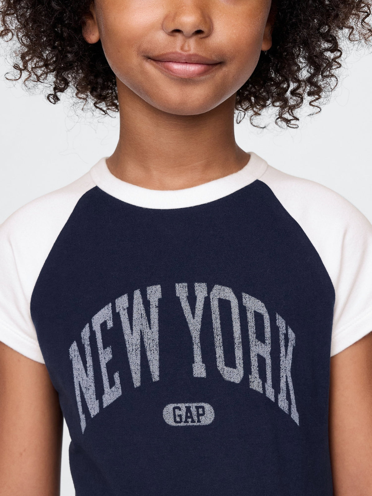 Lacivert Gap Logo Raglan T-shirt