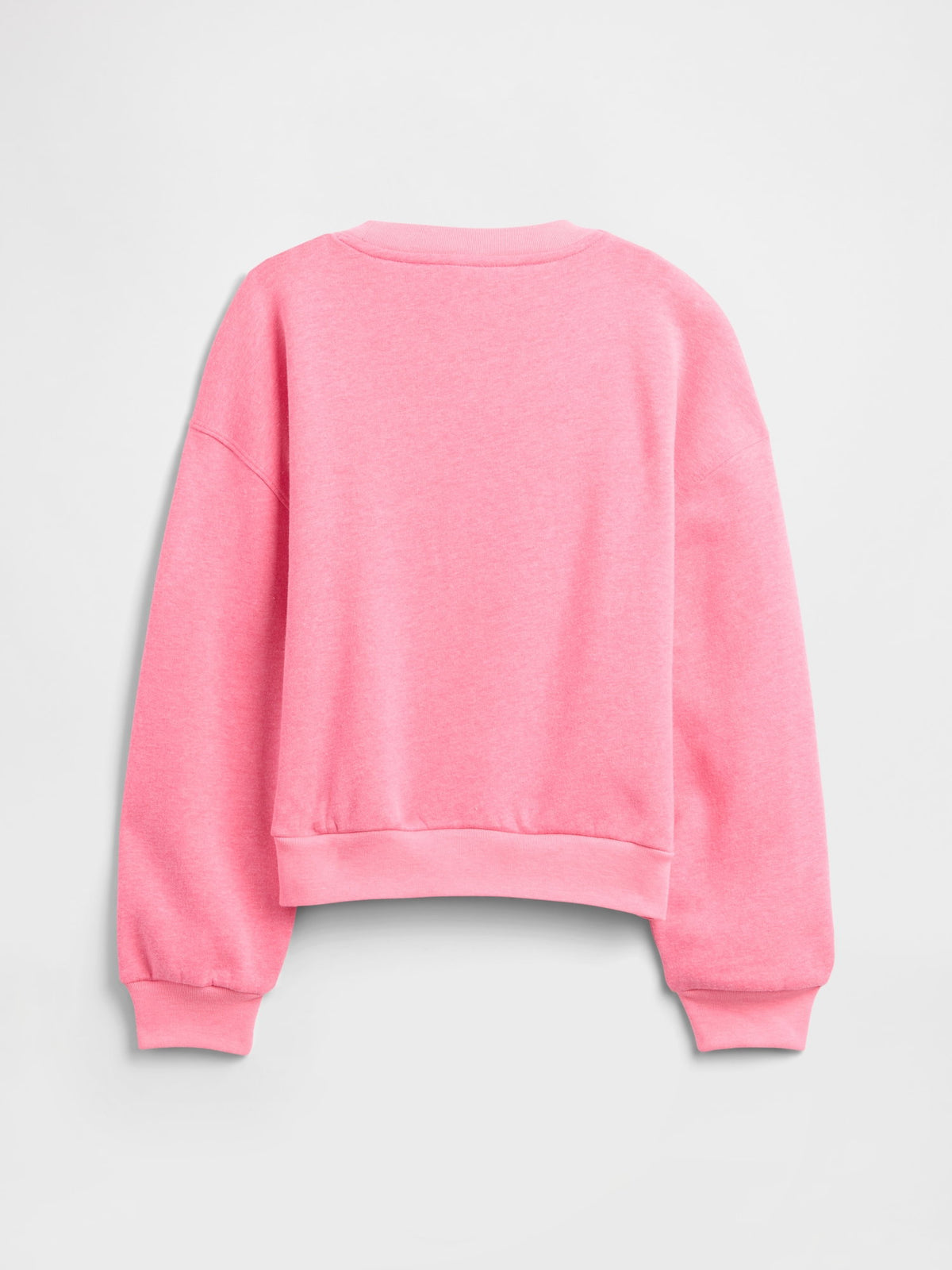 Pembe Oversized Gap Logo Grafik Baskılı Sweatshirt