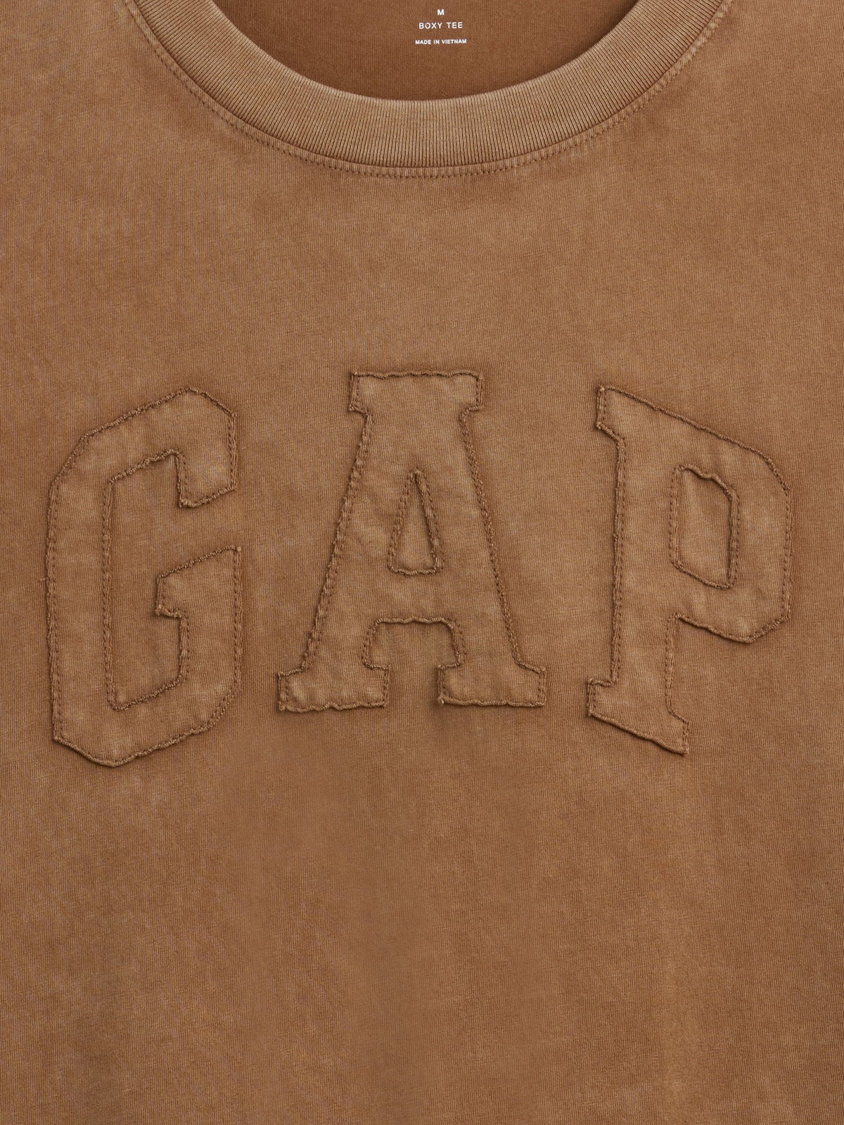 Kahverengi Everyday Soft Boxy Gap Logo T-shirt