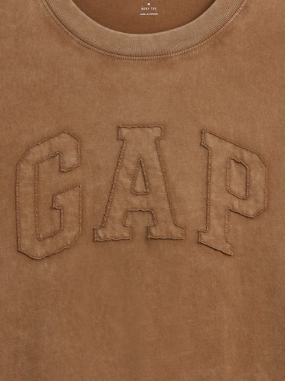 Kahverengi Everyday Soft Boxy Gap Logo T-shirt