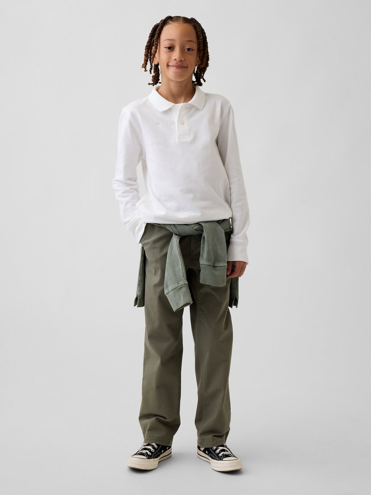 Koyu Mavi Modern Relaxed Straight Khaki Pantolon