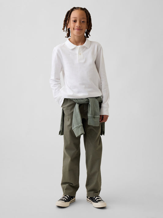 Koyu Mavi Modern Relaxed Straight Khaki Pantolon