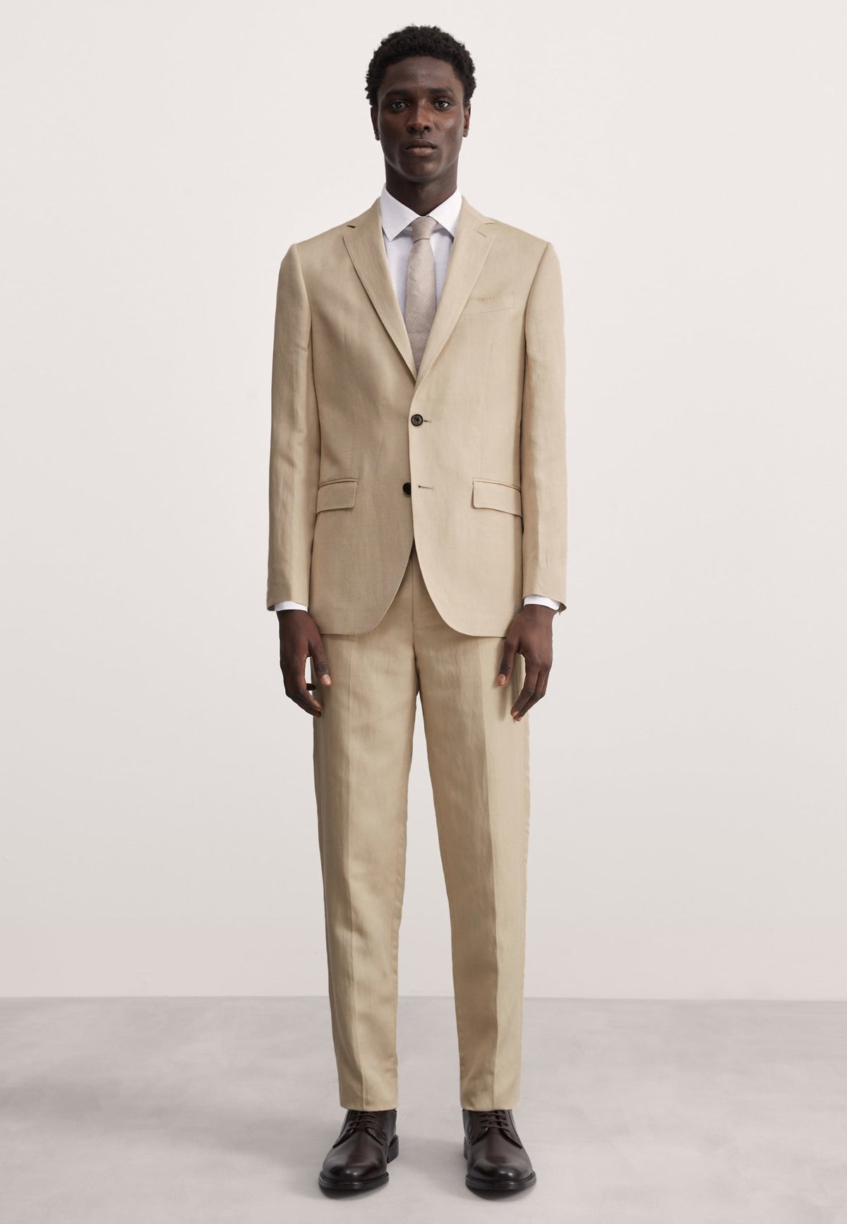 Tailored Fit Keten Ipek Ceket