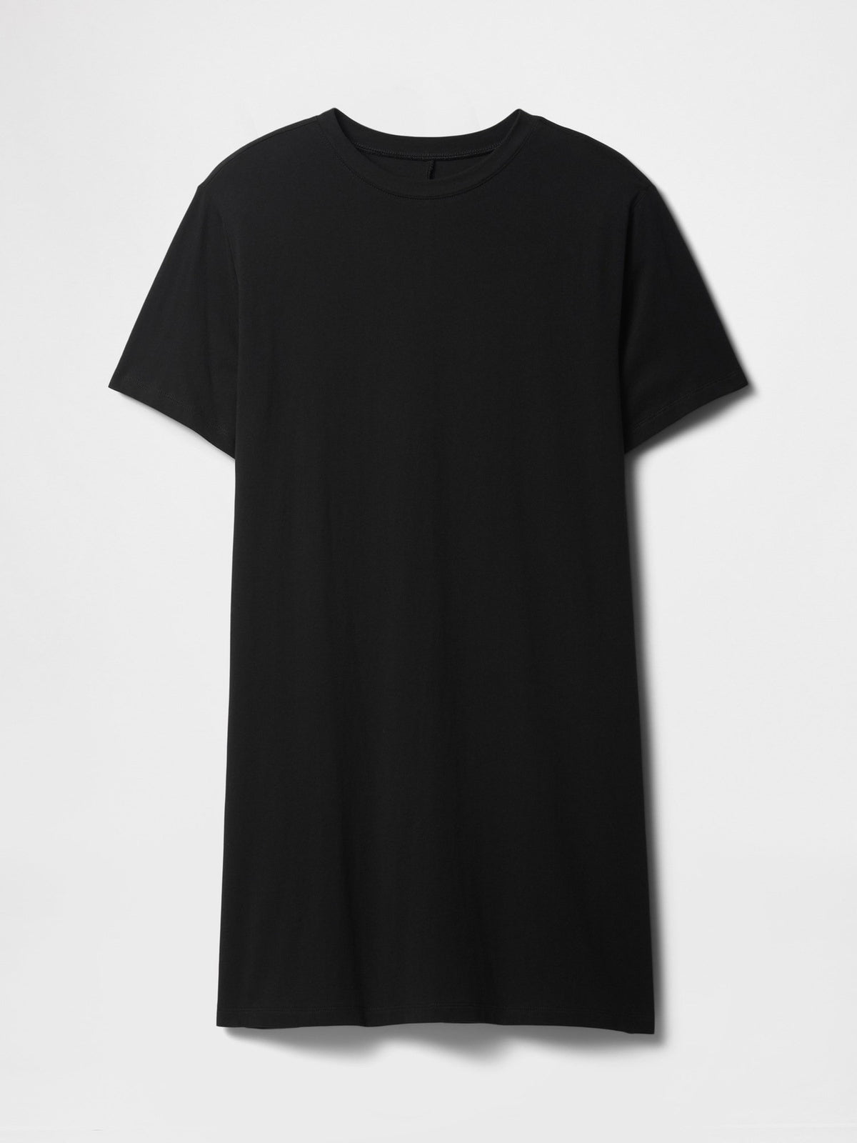 Siyah Çizgili T-shirt Elbise