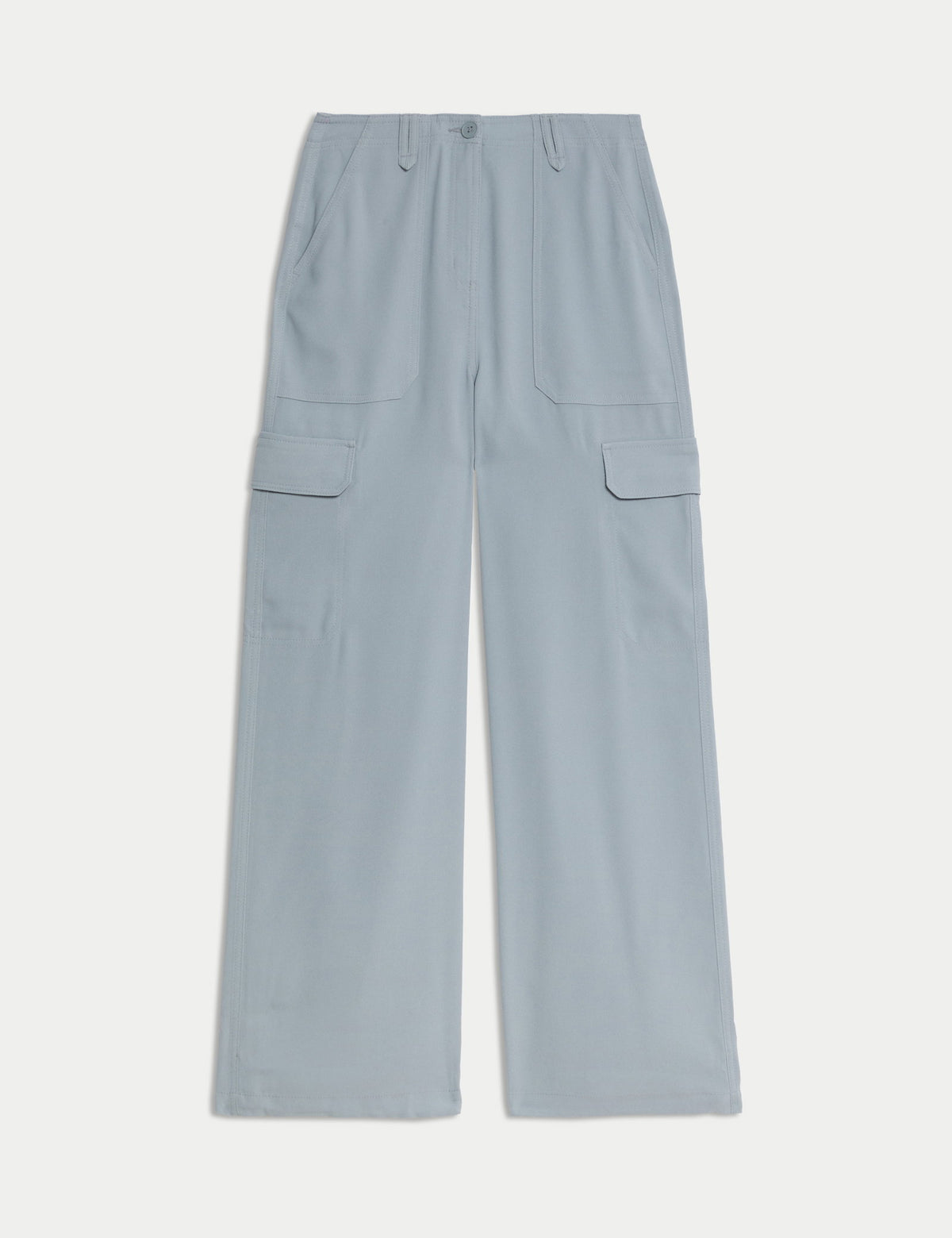 Relaxed Fit Wide Leg Kargo Pantolon
