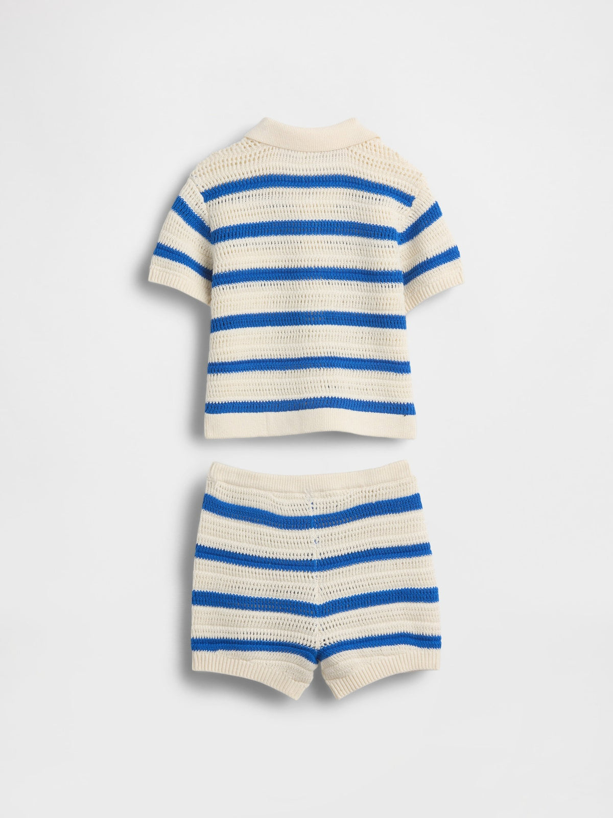 Mavi Baby Crochet Stripe Outfit Set