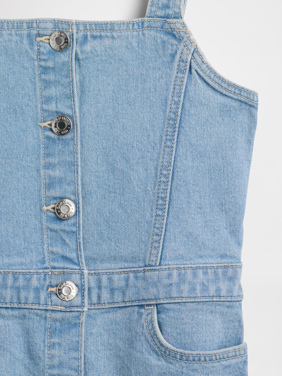 Açık Mavi Denim Elbise