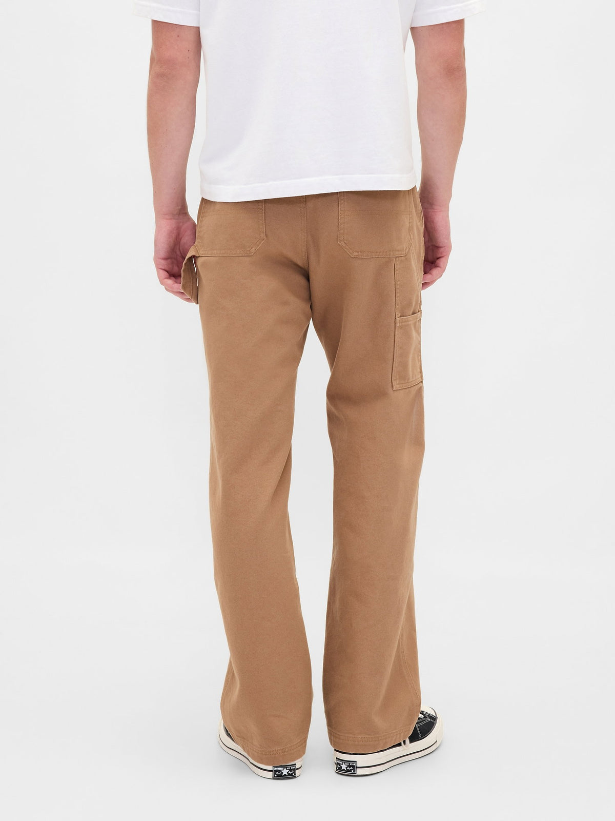 Kahverengi Canvas '90s Loose Pantolon