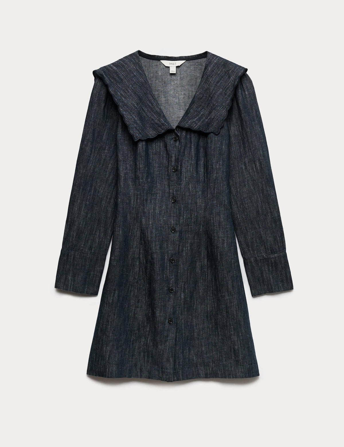 Denim Detaylı Kadın Elbise