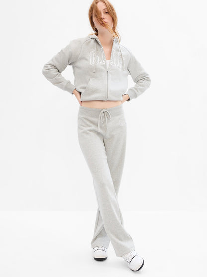 Lacivert Gap Logo Bootcut Fleece Eşofman Altı