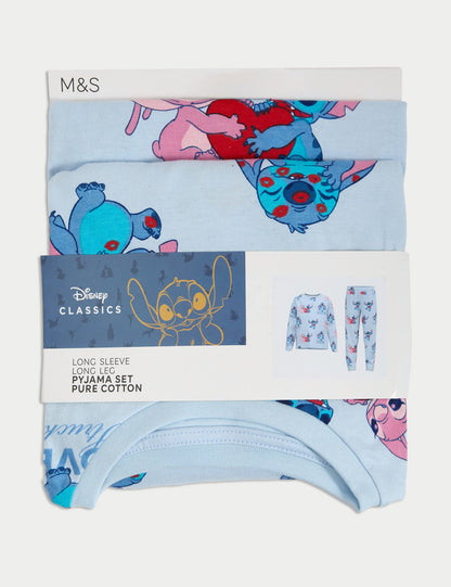Saf Pamuk Lilo & Stitch™ Pijama Takımı (3-16 Yaş)