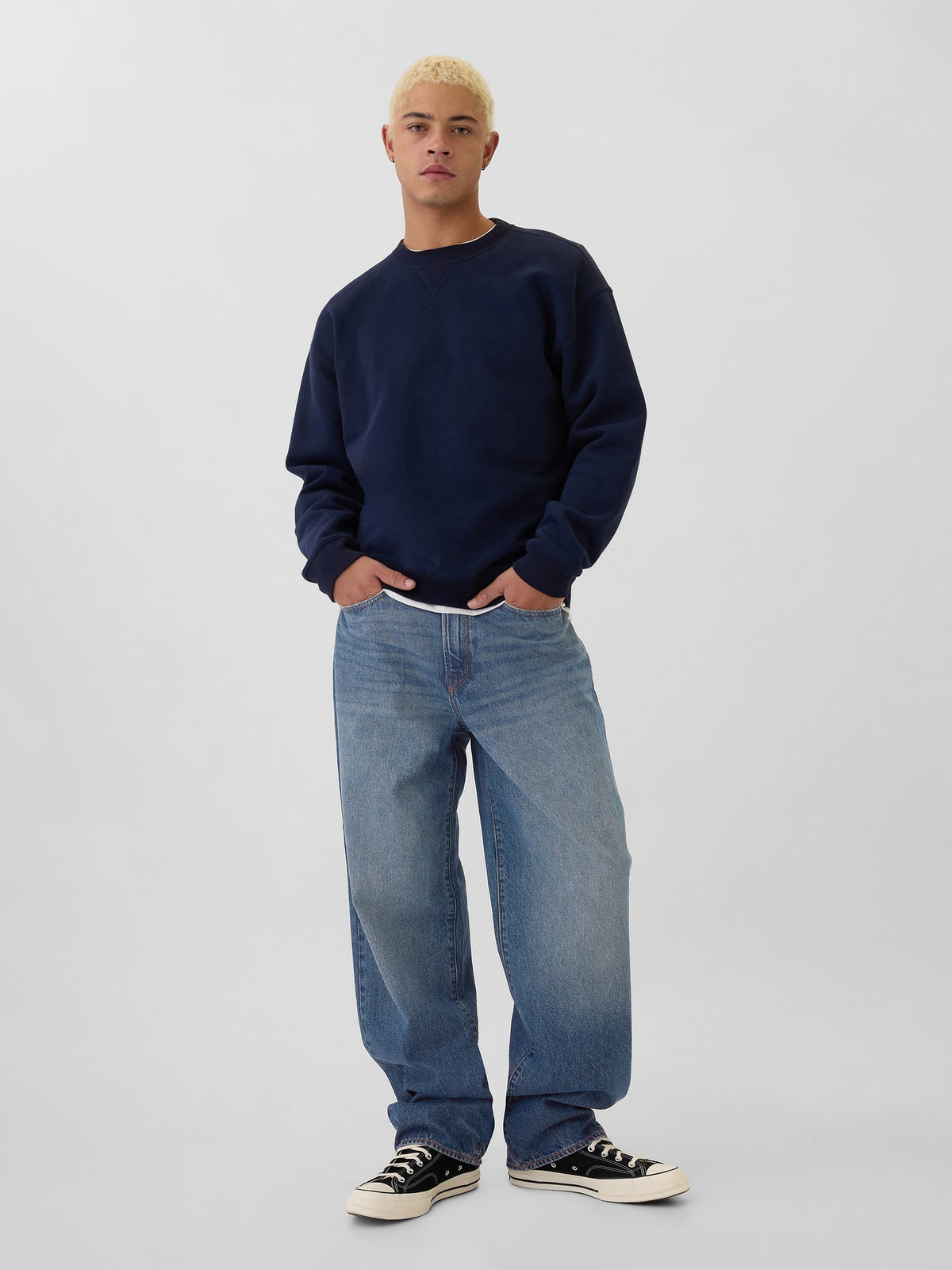 Mavi Baggy Jean Pantolon