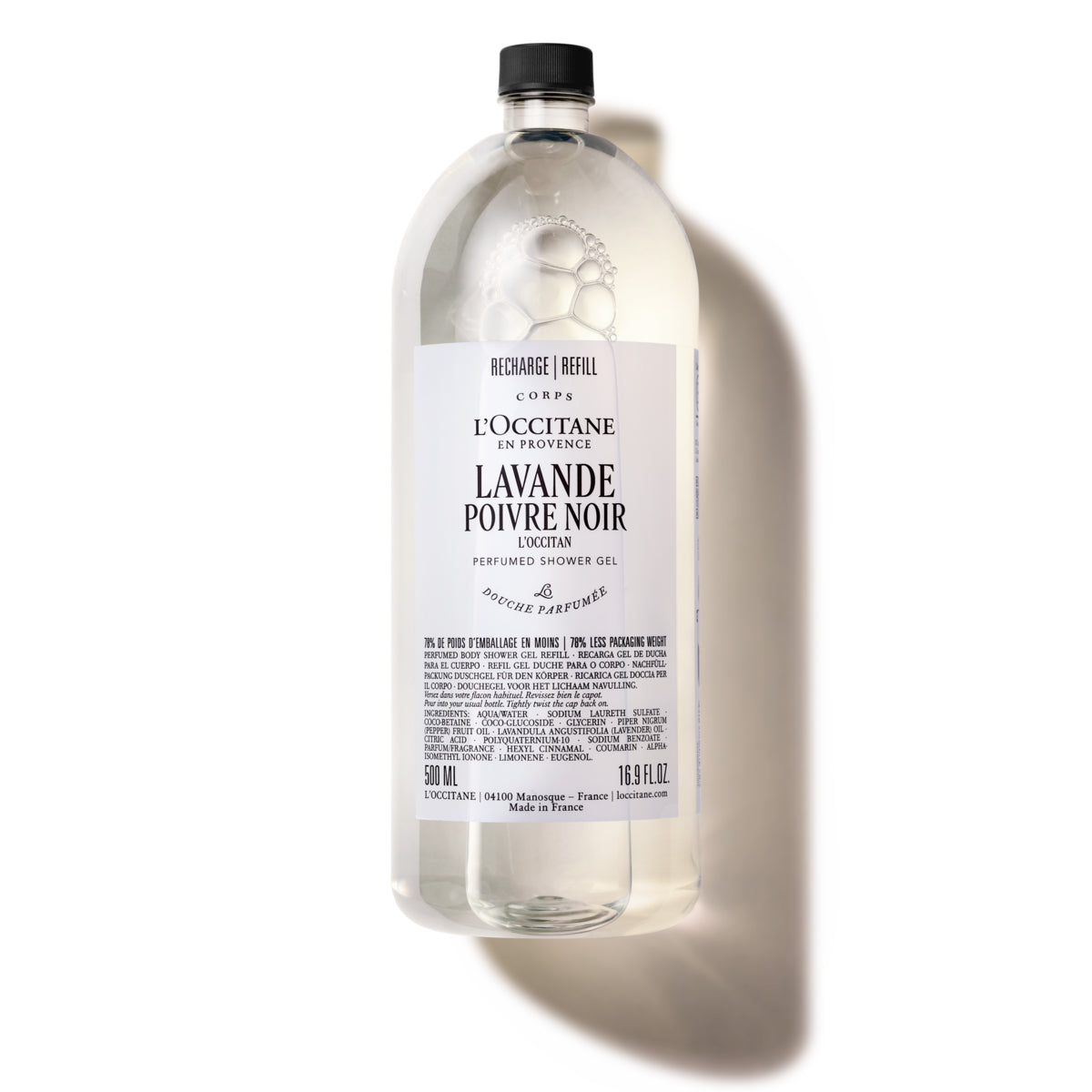 Refill - Shower Gel 500ml - Lavande Poivre Noir // Occitan