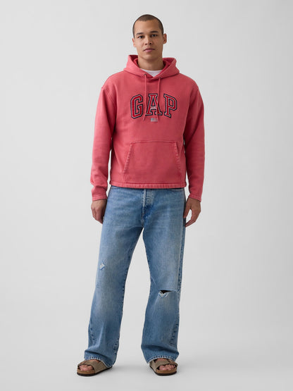 Açık Gri Vintagesoft Oversized Americana Logo Sweatshirt