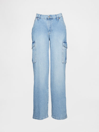 Mavi Mid Rise '90s Loose Kargo Jean Pantolon