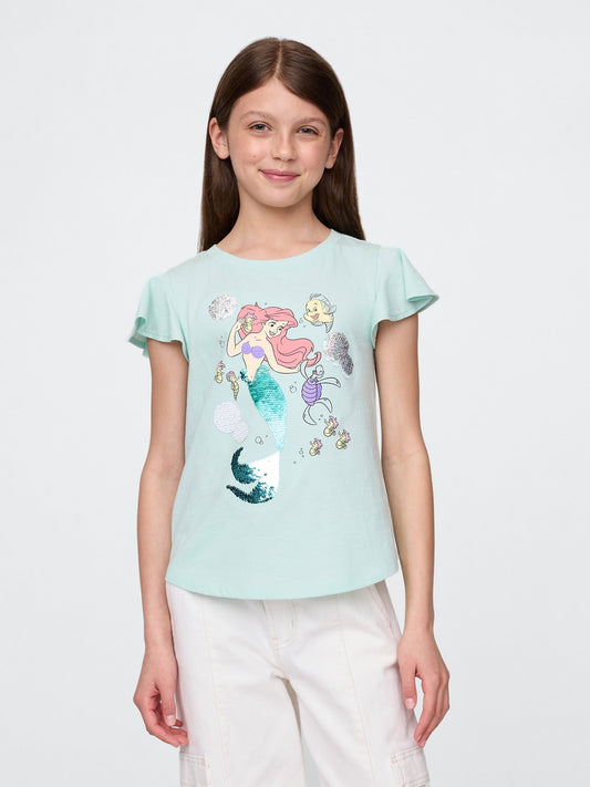 Açık Yeşil Disney Grafik Baskılı T-shirt
