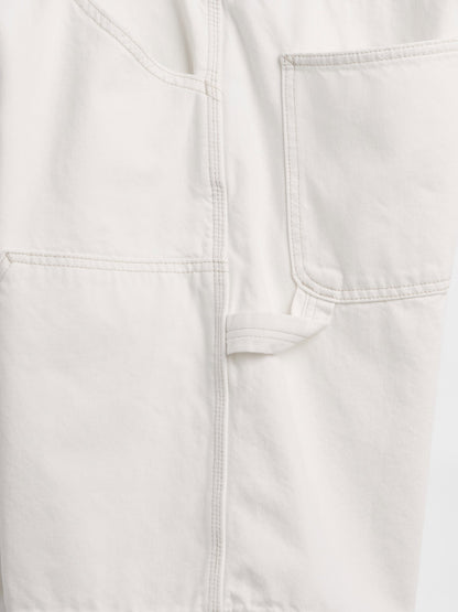 Krem 9 Loose Denim Carpenter Şort