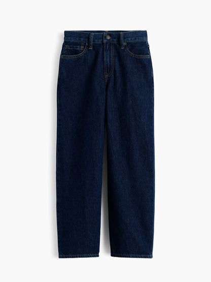 Koyu Mavi Baggy Jean Pantolon