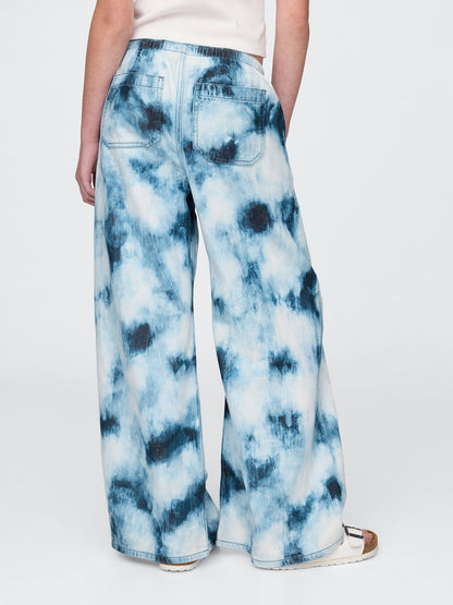 Mavi Kids Ultrasoft Denim Tie-dye Kolay Baggy Pantolon
