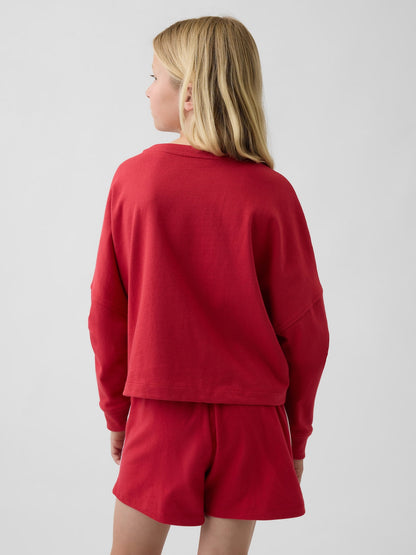 Kırmızı Heavyweight Oversized Seam T-shirt