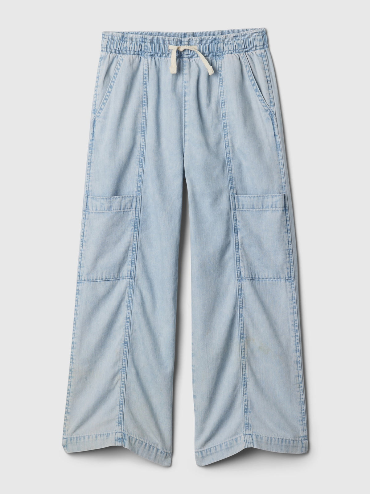 Mavi High Rise Pull-on Denim Kargo Jean Pantolon
