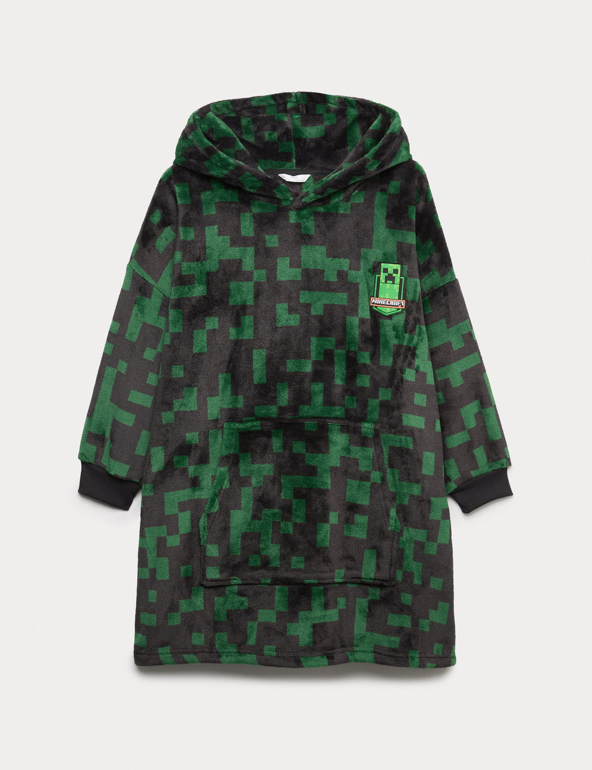 Minecraft Oversize Polar Kapüşonlu Hoodie