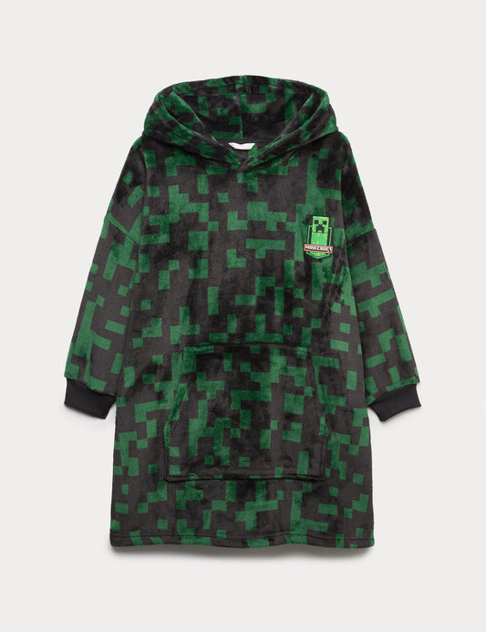 Minecraft Oversize Polar Kapüşonlu Hoodie