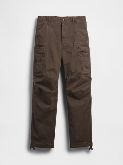 Kahverengi Baggy Kargo Pantolon