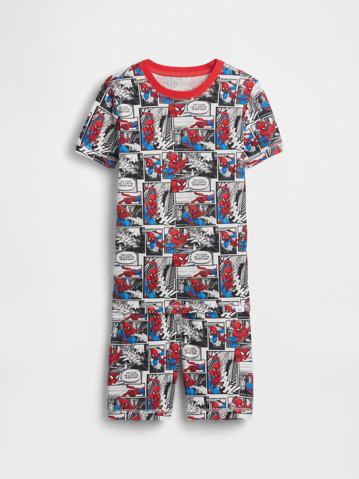 Kırmızı Spider-man Organik Pamuk Şort Pijama Seti