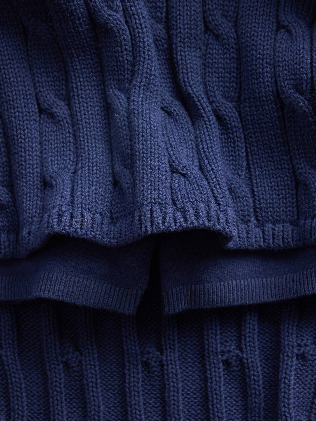 Kırmızı 100% Pamuk Cable-knit Mini Şort