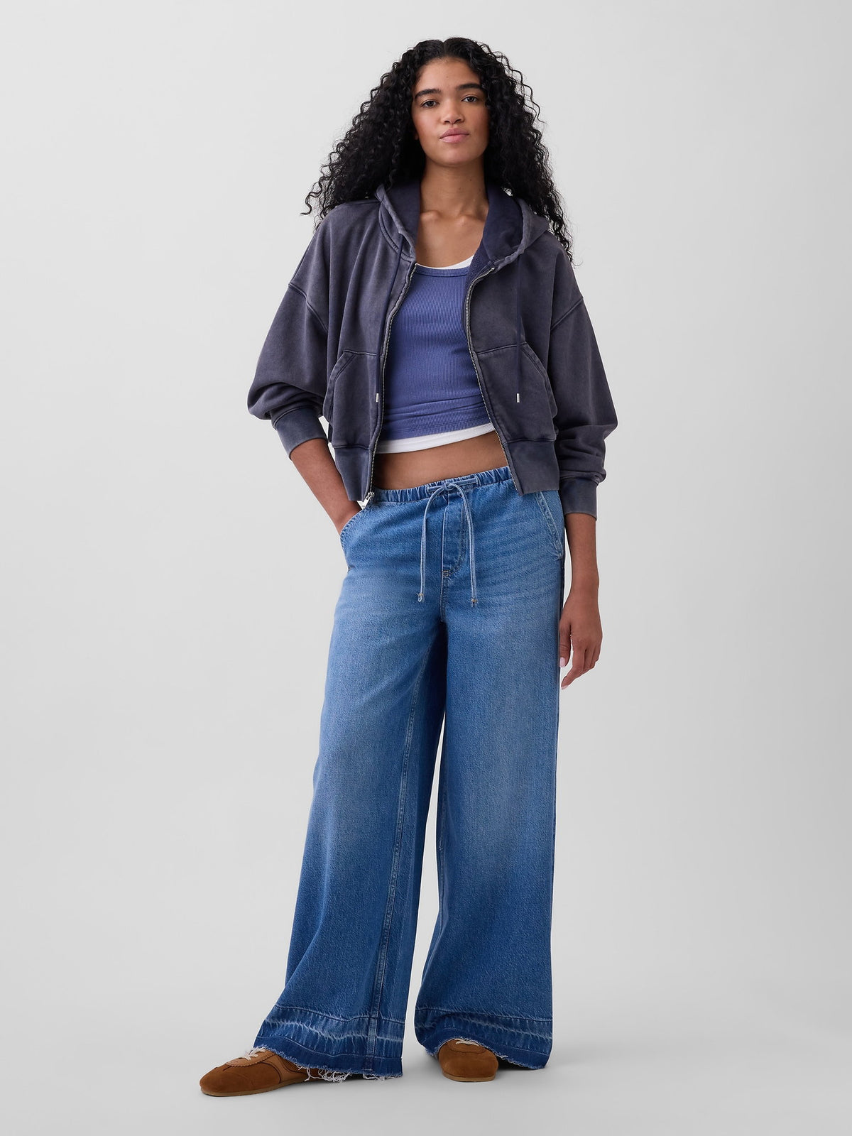 Mavi Mid Rise Ultrasoft Easy Baggy Jean Pantolon