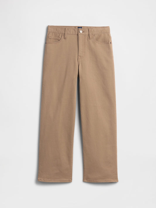 Açık Kahverengi Baggy Jean Pantolon