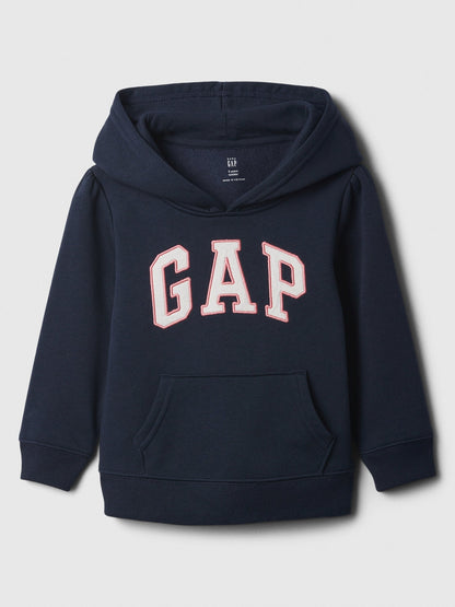 Lacivert Gap Logo Kapüşonlu Fleece Sweatshirt