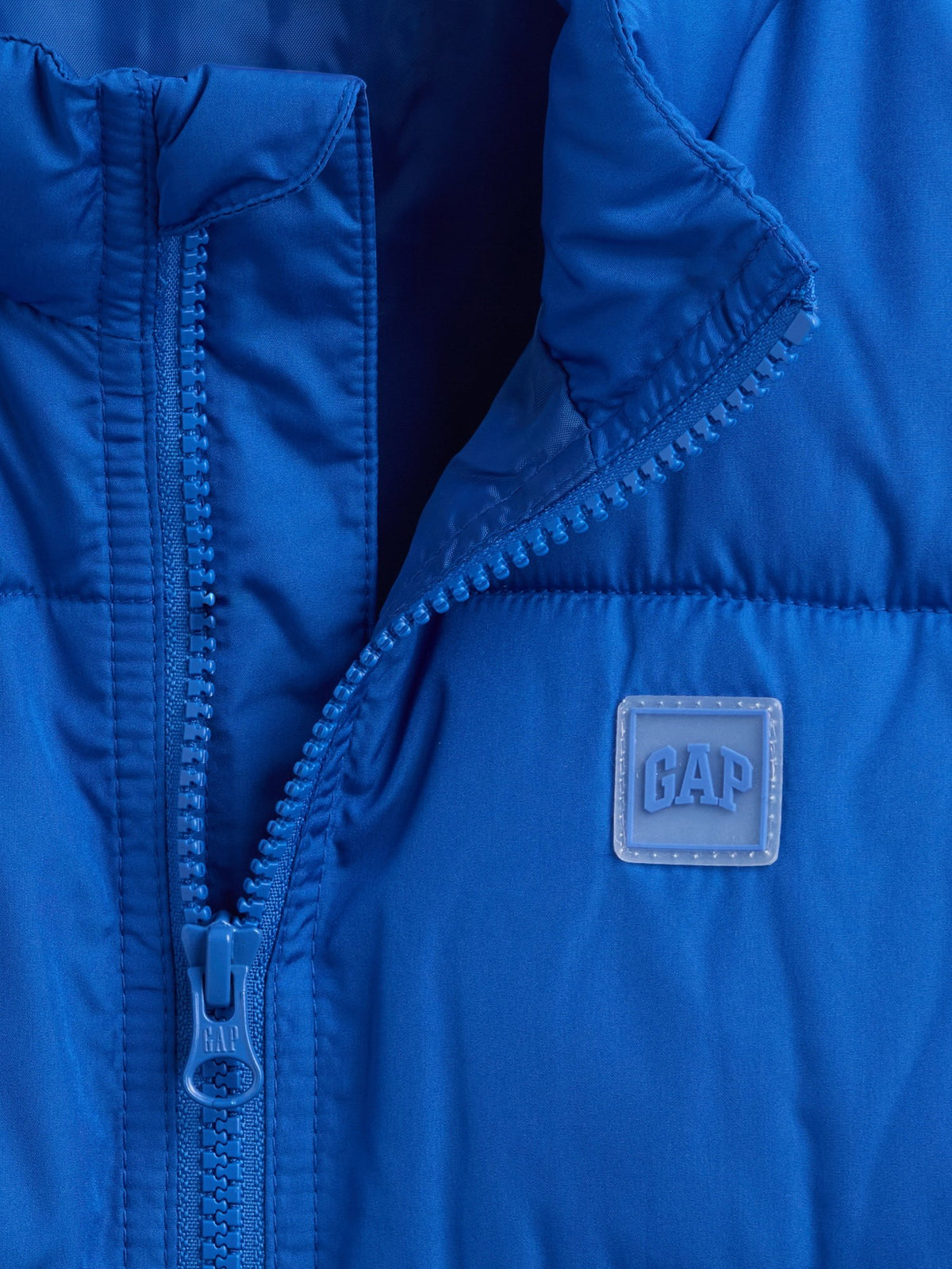 Kobalt Mavisi Relaxed Puffer Şişme Yelek