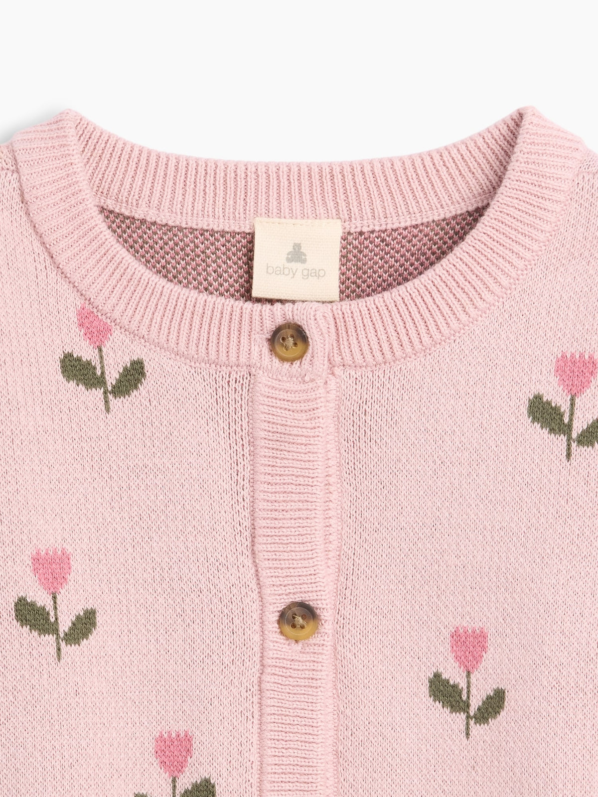 Pembe Intarsia Hırka