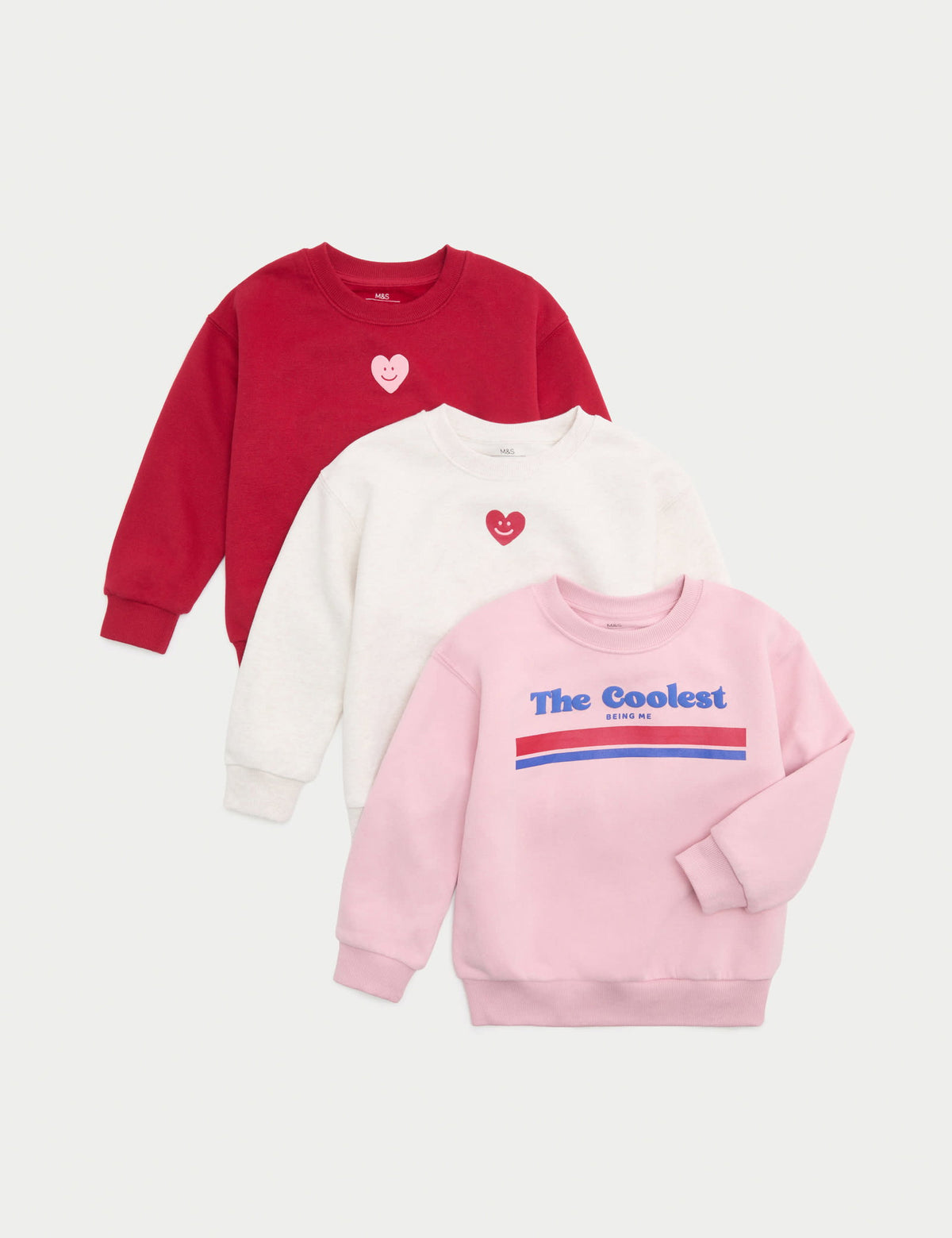 3'lü Pamuk Karışımlı Sweatshirt – 2-8 Yaş