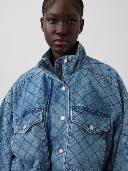 Mavi Gap × Hfr Dikişli Denim Bomber Ceket By Latouché