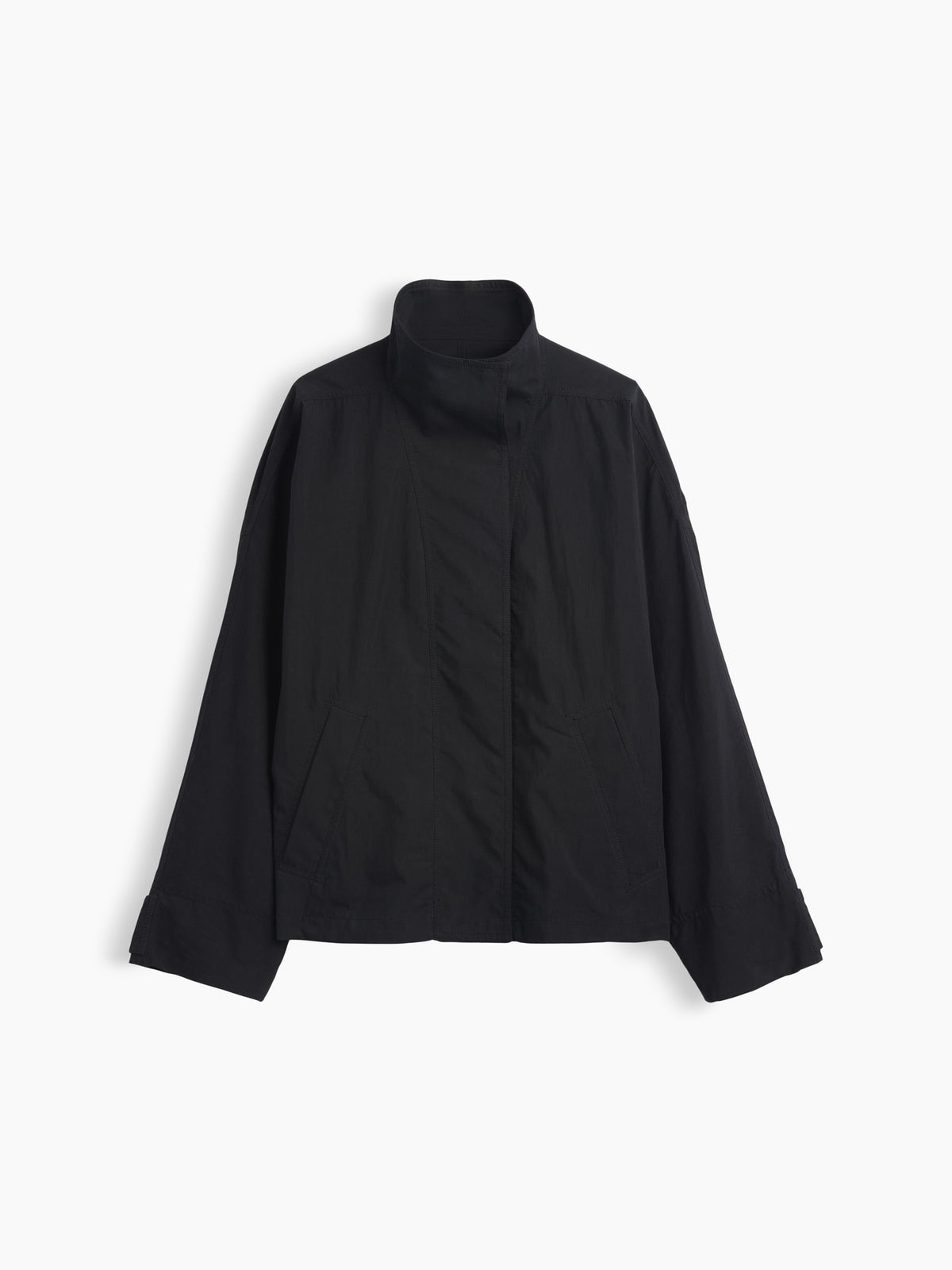 Bej Poplin Oversized Anorak Ceket