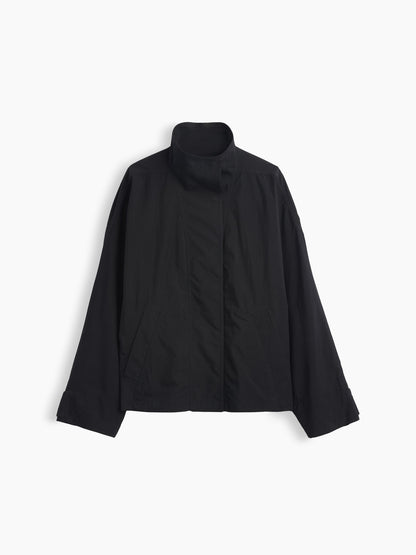 Bej Poplin Oversized Anorak Ceket